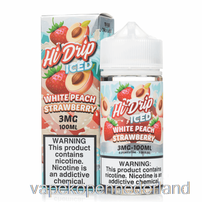 Elektronische Sigaret Vape Ijs Witte Perzik Aardbei - Hi-drip - 100ml 3mg